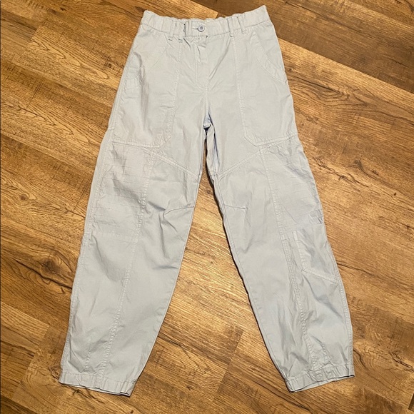 Maeve Light Blue Tapered Cargo Pants Womens 6 - Picture 4 of 5